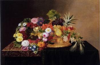 unknow artist Floral, beautiful classical still life of flowers.094